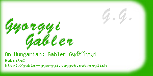 gyorgyi gabler business card